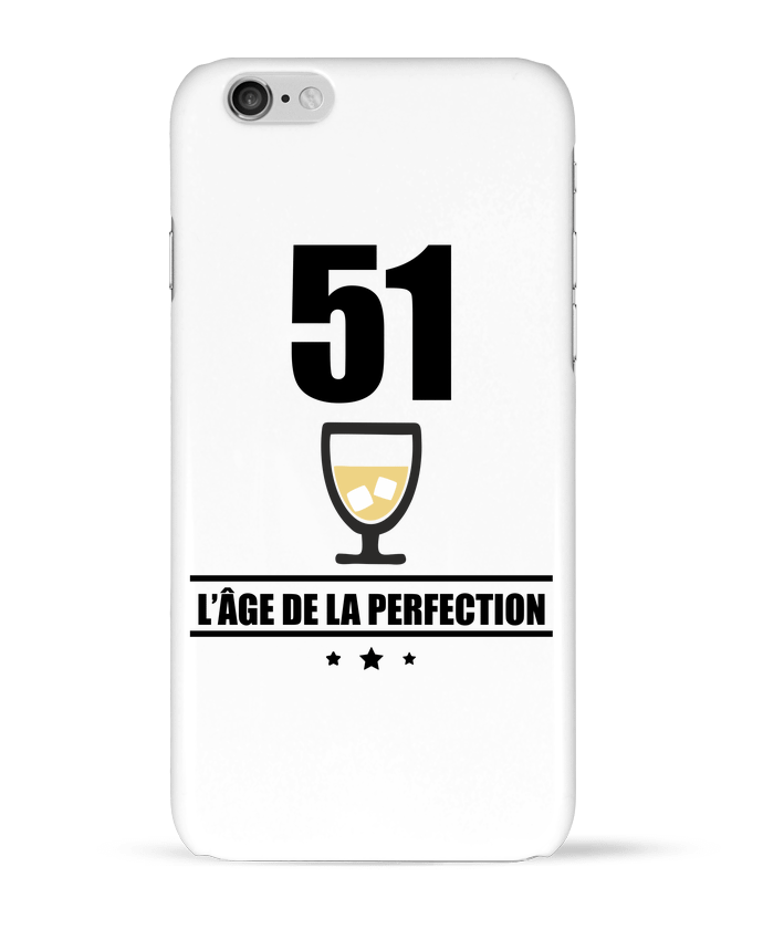 Case 3D iPhone 6 51 ans, âge de la perfection, pastis, anniversaire by Benichan