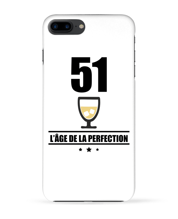 Case 3D iPhone 7+ 51 ans, âge de la perfection, pastis, anniversaire by Benichan