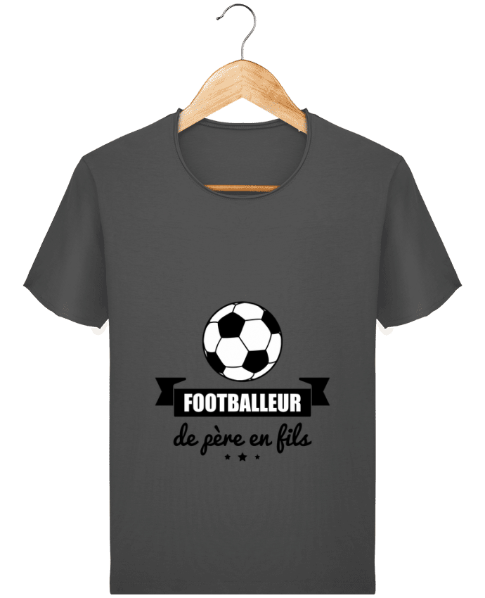  T-shirt Homme vintage Footballeur de père en fils, foot, football par Benichan