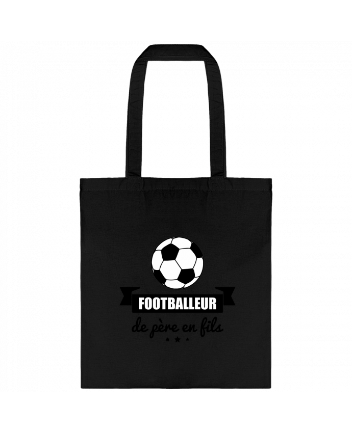 Tote Bag cotton Footballeur de père en fils, foot, football by Benichan