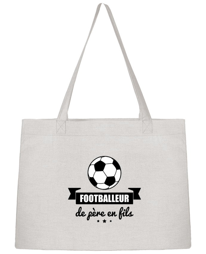 Shopping tote bag Stanley Stella Footballeur de père en fils, foot, football by Benichan