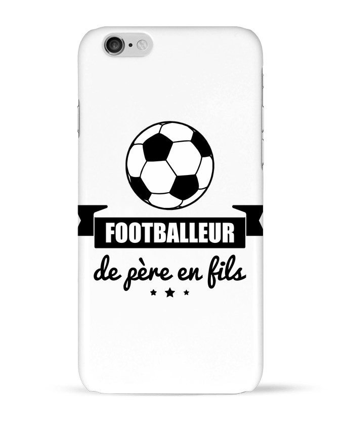 Case 3D iPhone 6 Footballeur de père en fils, foot, football by Benichan