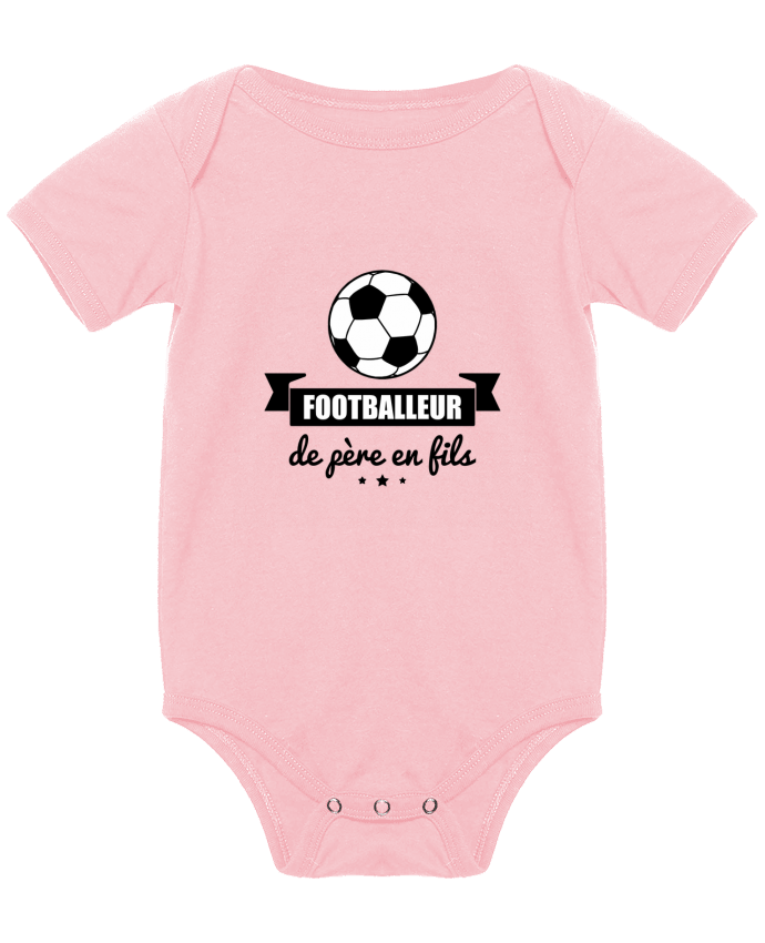 Body Bebé Footballeur de père en fils, foot, football por Benichan