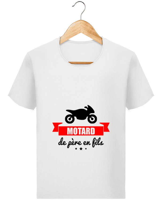 T-shirt Men Stanley Imagines Vintage Motard de père en fils, moto, motard by Benichan