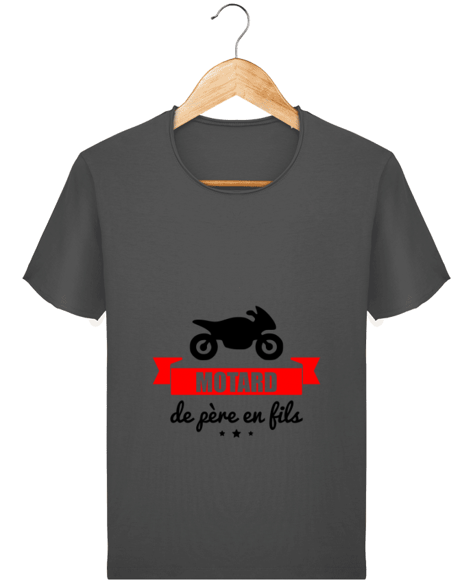 T-shirt Men Stanley Imagines Vintage Motard de père en fils, moto, motard by Benichan