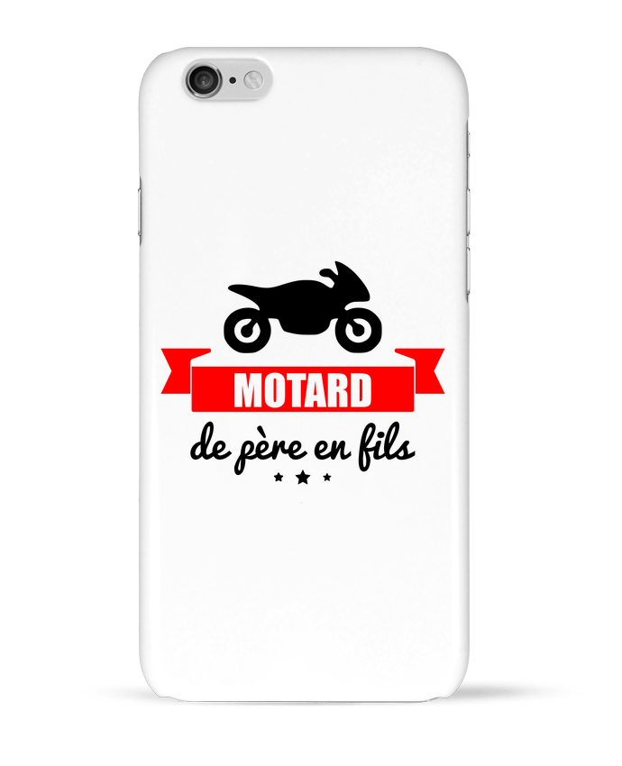 Case 3D iPhone 6 Motard de père en fils, moto, motard by Benichan