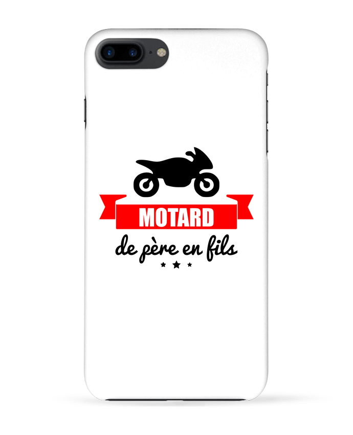 Case 3D iPhone 7+ Motard de père en fils, moto, motard by Benichan