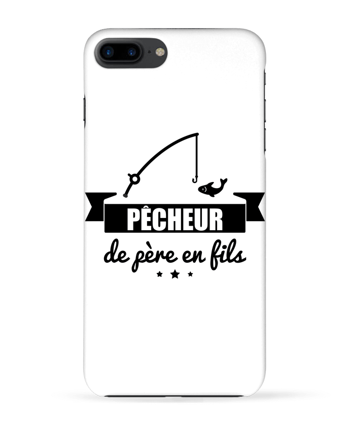 Case 3D iPhone 7+ Pêcheur de père en fils, pêcheur, pêche by Benichan