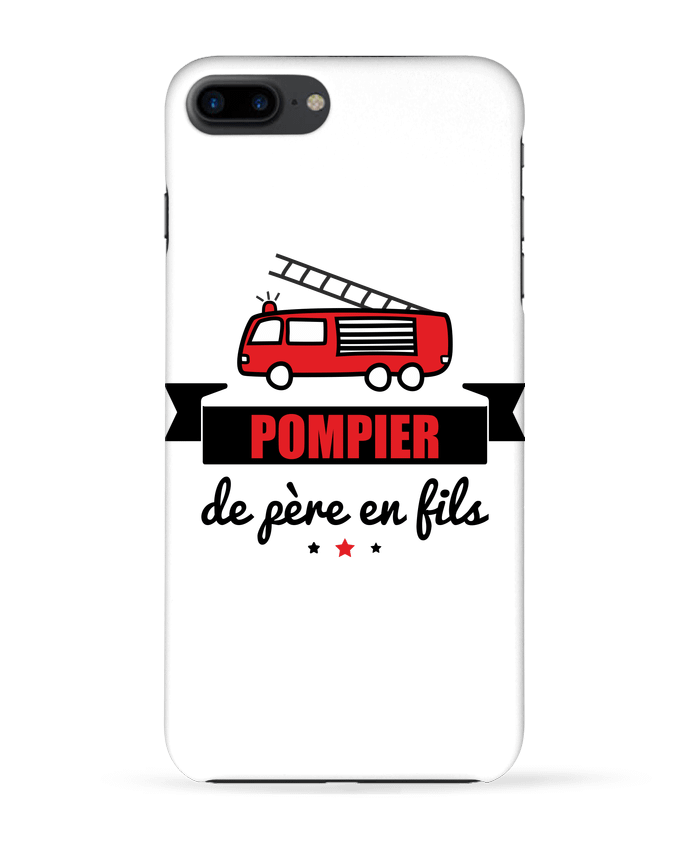 Case 3D iPhone 7+ Pompier de père en fils, pompier by Benichan