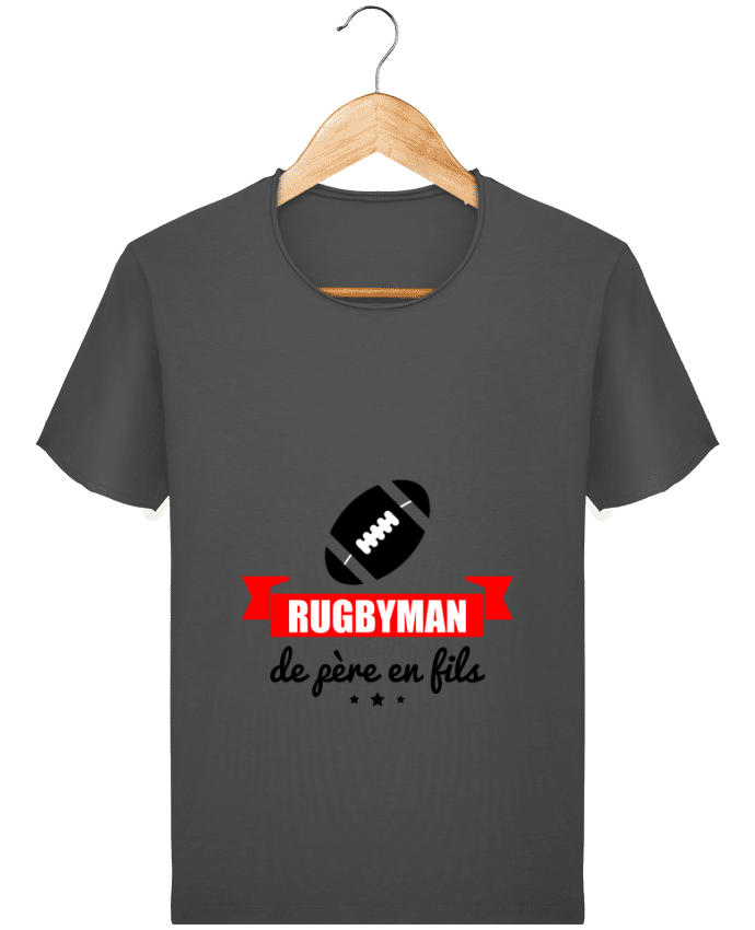  T-shirt Homme vintage Rugbyman de père en fils, rugby, rugbyman par Benichan