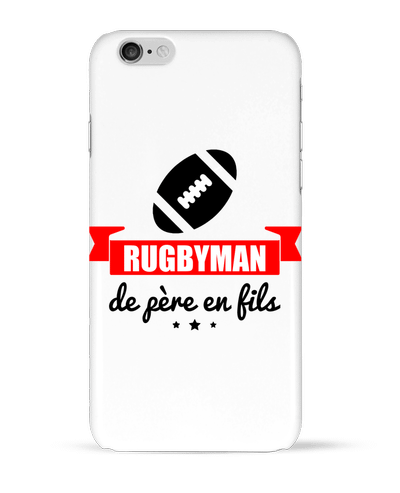 Coque iPhone 6 Rugbyman de père en fils, rugby, rugbyman par Benichan