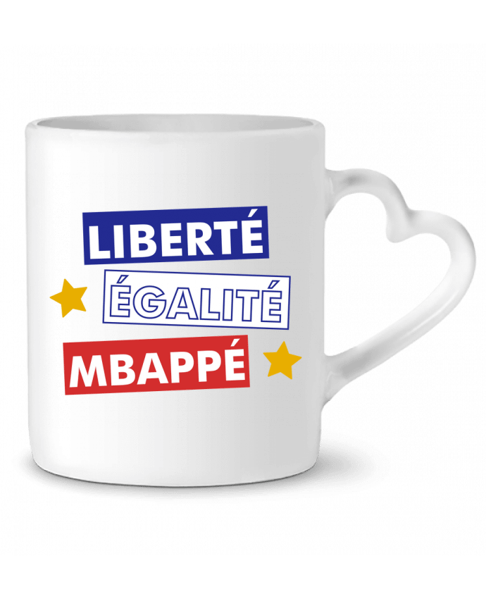 Mug coeur Equipe de France MBappé par tunetoo