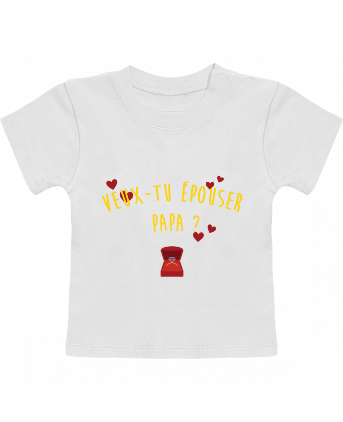 T-Shirt Baby Short Sleeve Veux-tu épouser papa ? manches courtes du designer tunetoo