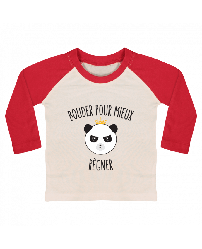 T-shirt baby Baseball long sleeve Bouder pour mieux régner by tunetoo