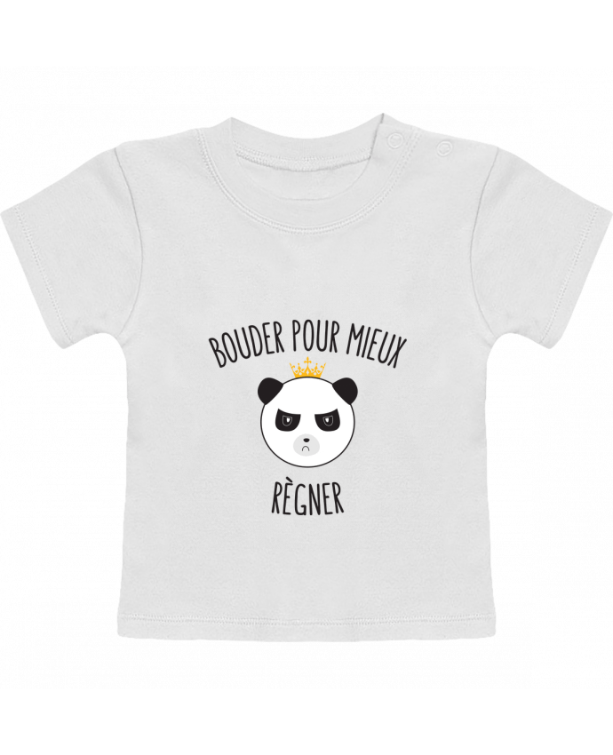 T-shirt bébé Bouder pour mieux régner manches courtes du designer tunetoo