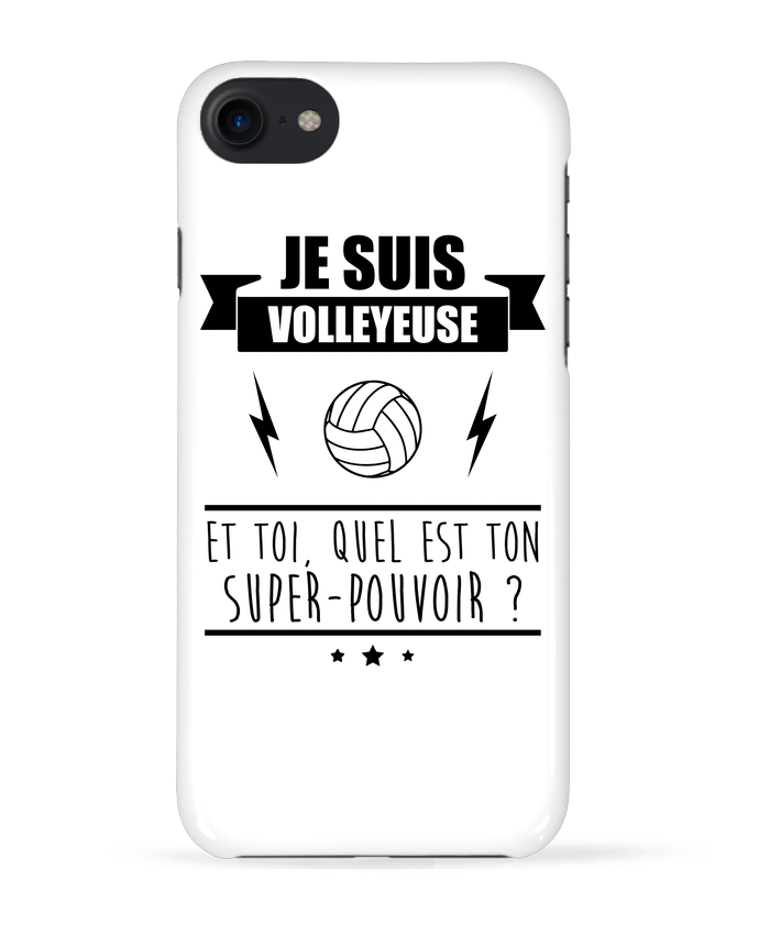 Case 3D iPhone 7 Je suis volleyleuse et toi, quel est ton super-pouvoir ? de Benichan