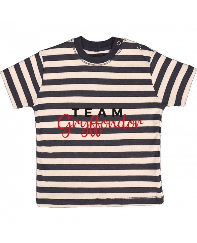 T-shirt baby with stripes Team Gryffondor by Nana