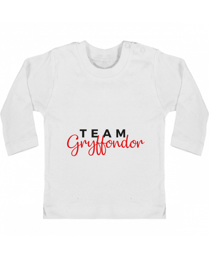 Camiseta Bebé Manga Larga con Botones  Team Gryffondor manches longues du designer Nana