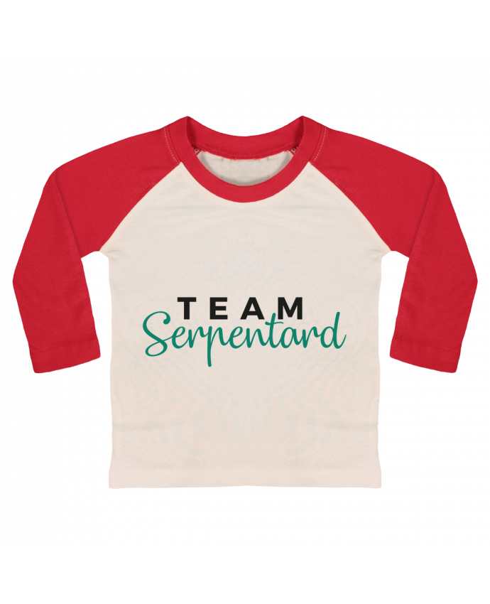 Tee-shirt Bébé Baseball ML Team Serpentard par Nana