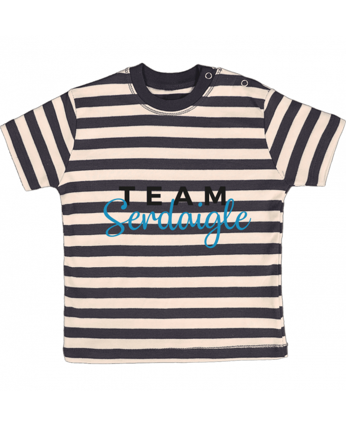 T-shirt baby with stripes Team Serdaigle by Nana