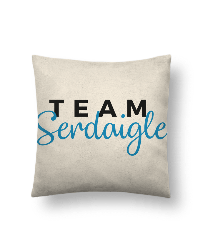 Coussin suédine Team Serdaigle par Nana