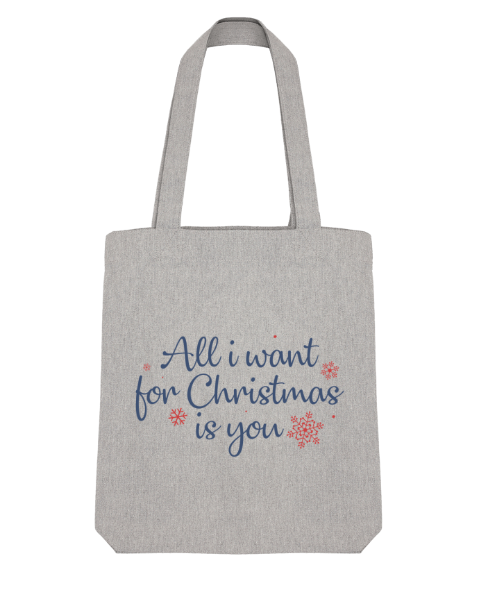 Tote Bag Stanley Stella All i want for christmas is you par Nana 