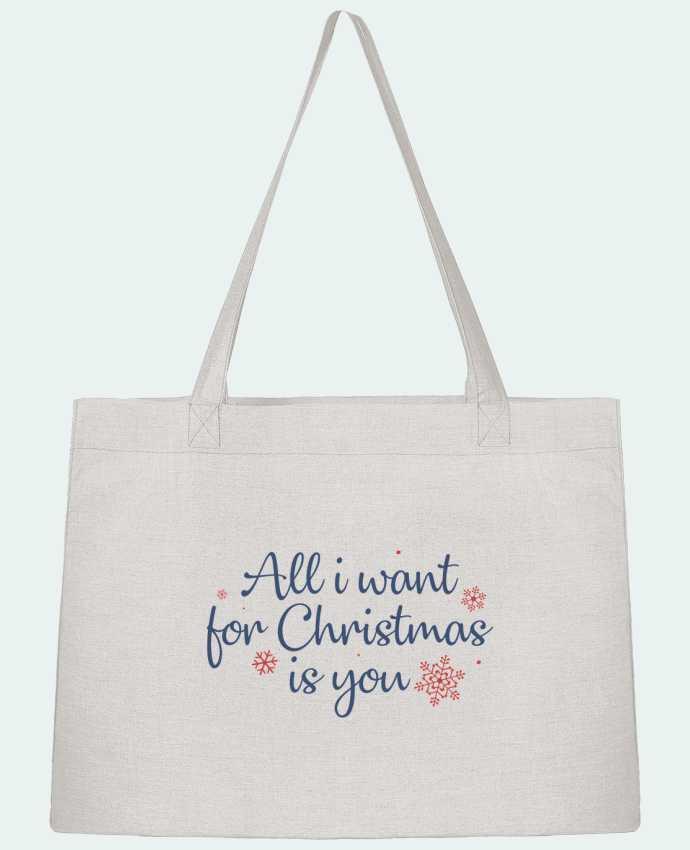 Shopping tote bag Stanley Stella All i want for christmas is you by Nana