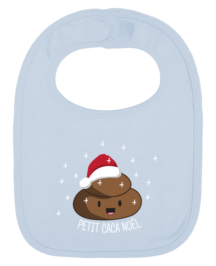 Bavoir bébé uni Petit caca noël par tunetoo