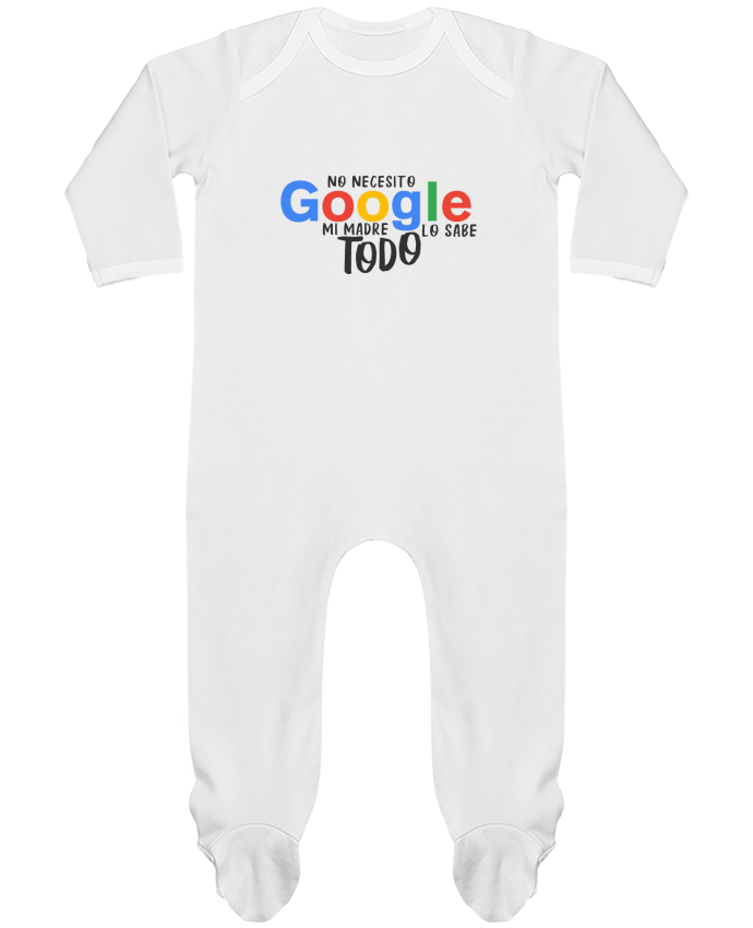 Baby Sleeper long sleeves Contrast Google - Mi madre lo sabe todo by tunetoo