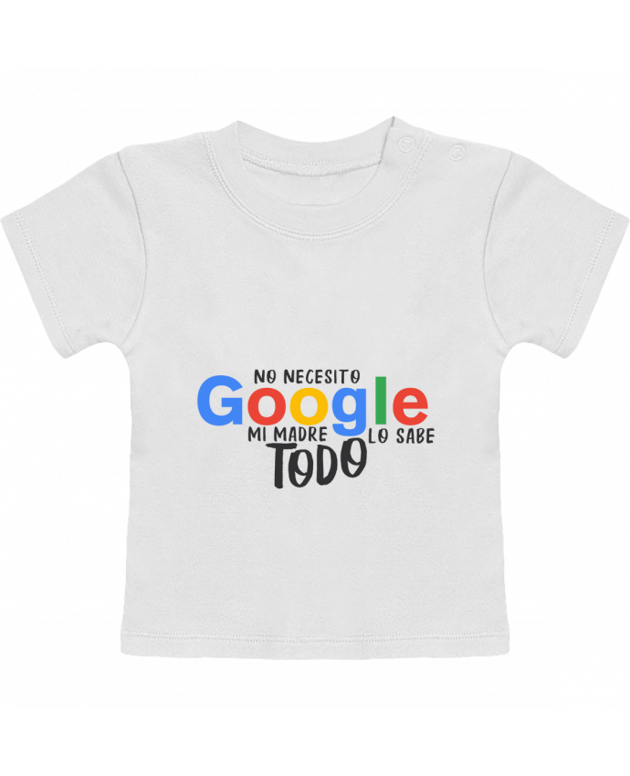 T-Shirt Baby Short Sleeve Google - Mi madre lo sabe todo manches courtes du designer tunetoo