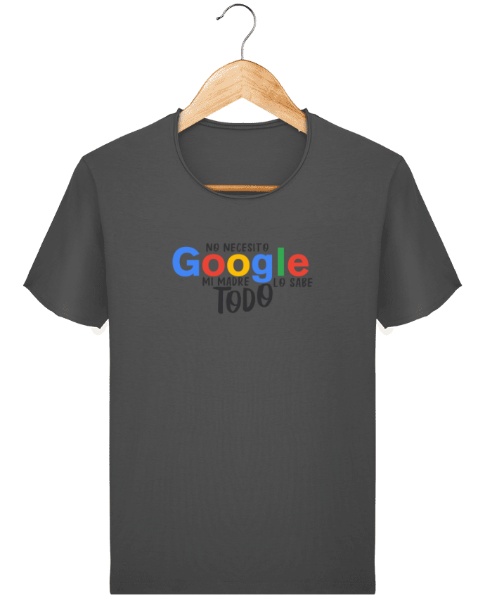  T-shirt Homme vintage Google - Mi madre lo sabe todo par tunetoo