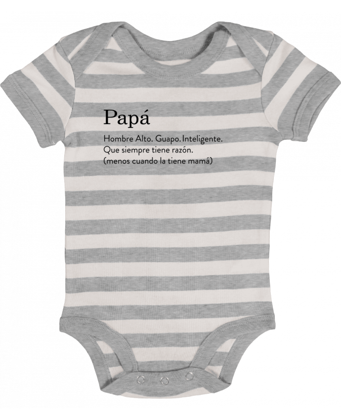 Baby Body striped Papá definición - tunetoo