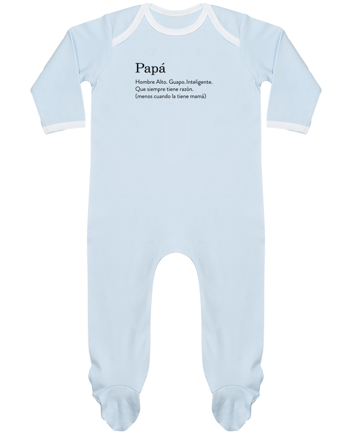 Pijama Bebé Manga Larga Contraste Papá definición por tunetoo
