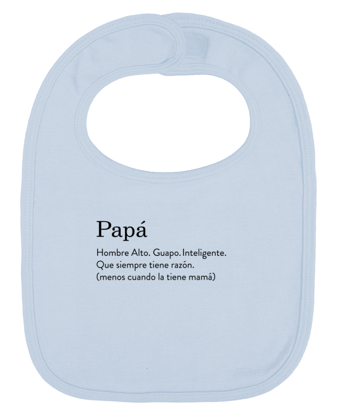 Bavoir bébé uni Papá definición par tunetoo