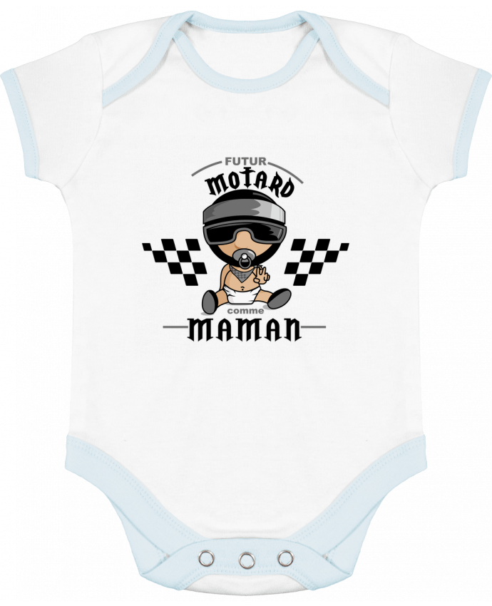 Baby Body Contrast Futur Motard comme maman by GraphiCK-Kids
