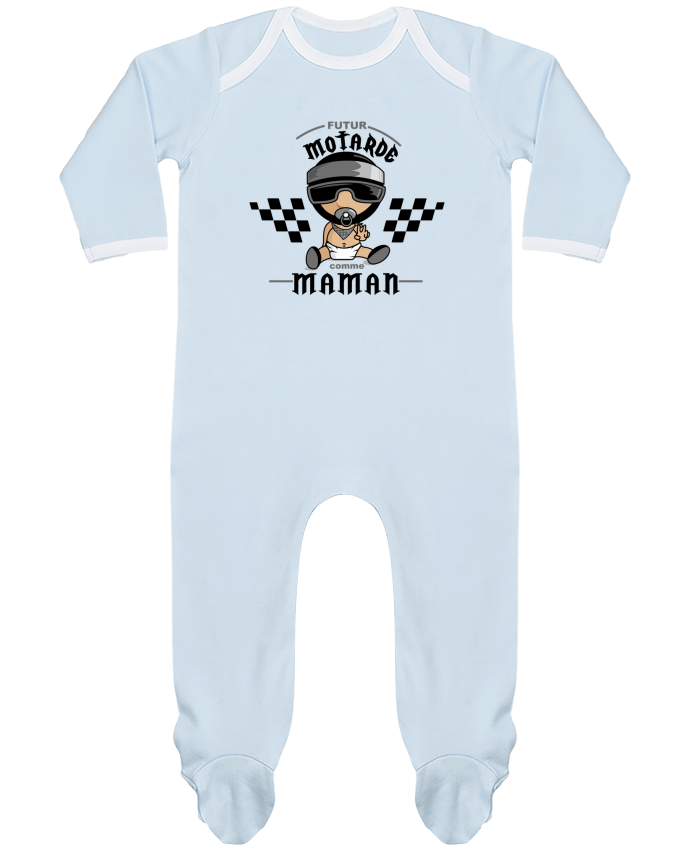 Pijama Bebé Manga Larga Contraste Futur motarde comma maman por GraphiCK-Kids