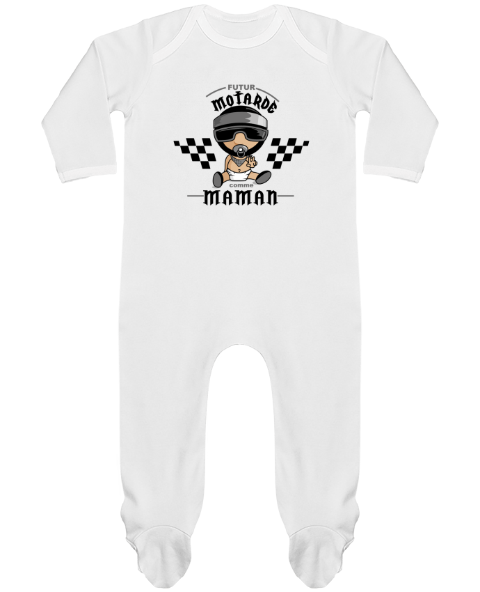 Body Pyjama Bébé Futur motarde comma maman par GraphiCK-Kids