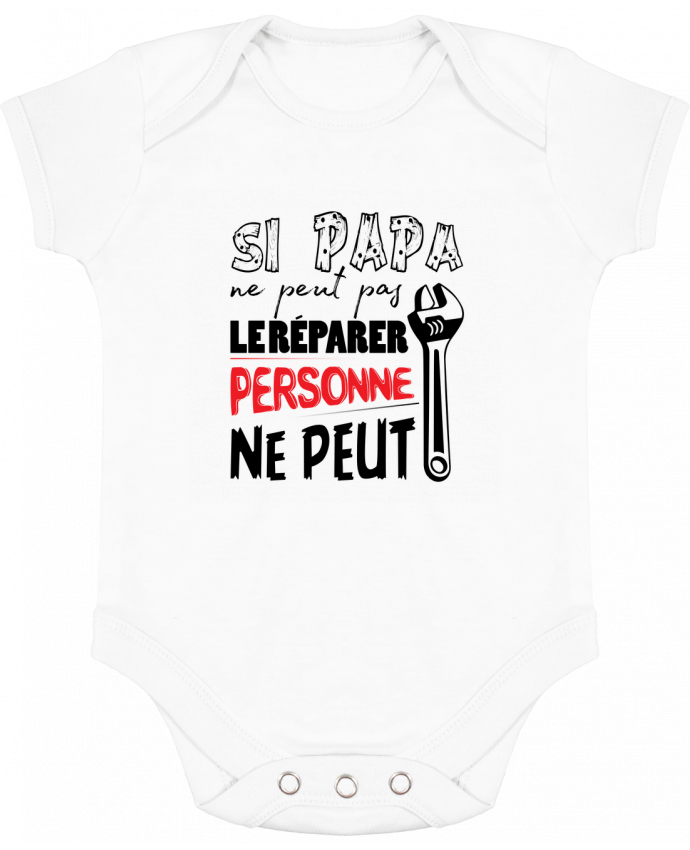 Body Bebé Contraste Si papa ne peut pas le réporer... por tunetoo