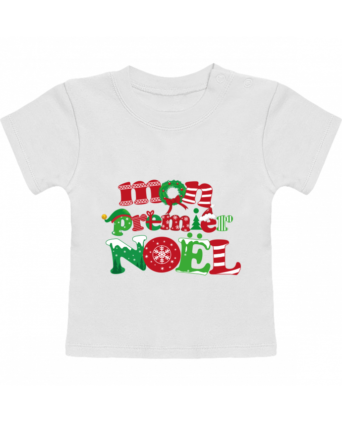 T-Shirt Baby Short Sleeve Mon  premier Noël manches courtes du designer GraphiCK-Kids