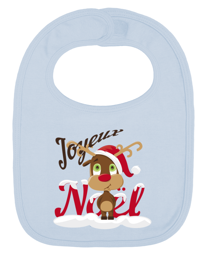 Bavoir bébé uni Renne Joyeux Noël Enfant par GraphiCK-Kids