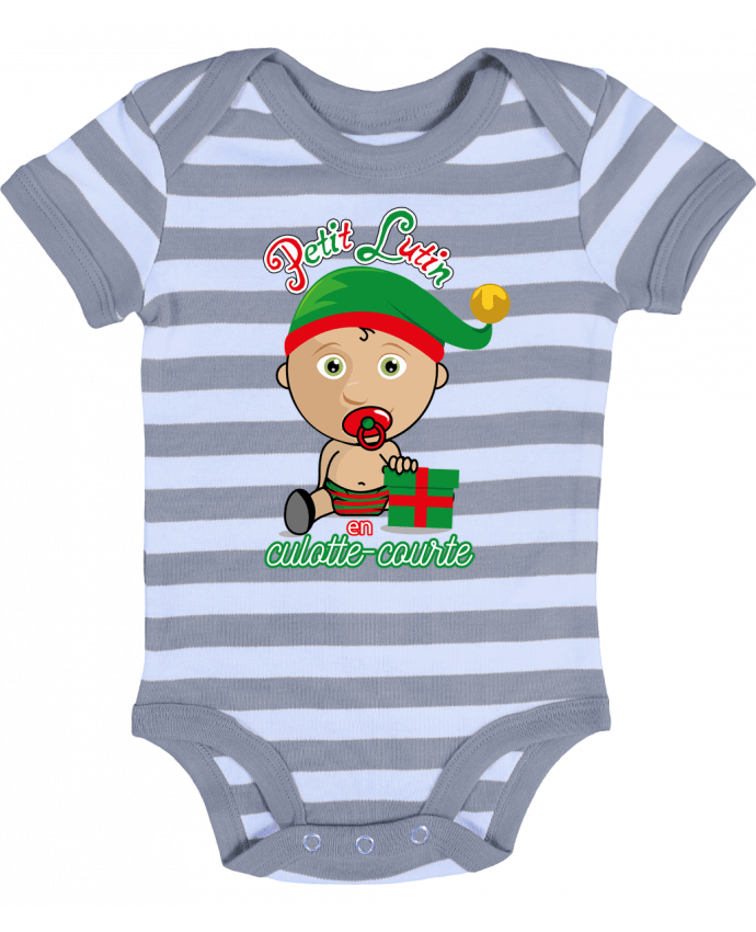 Baby Body striped Petit Lutin de Noël - GraphiCK-Kids
