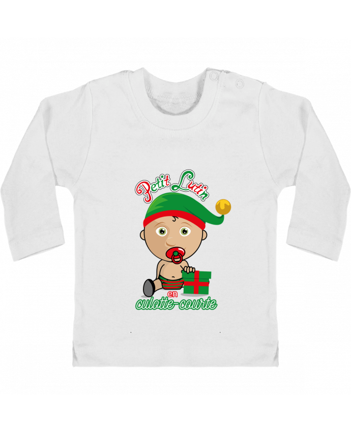 T-shirt bébé Petit Lutin de Noël manches longues du designer GraphiCK-Kids