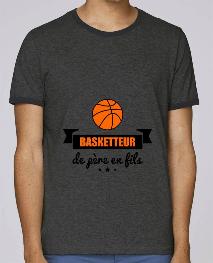 T-shirt Basketteur de père en fils, cadeau basket pour femme par Benichan
