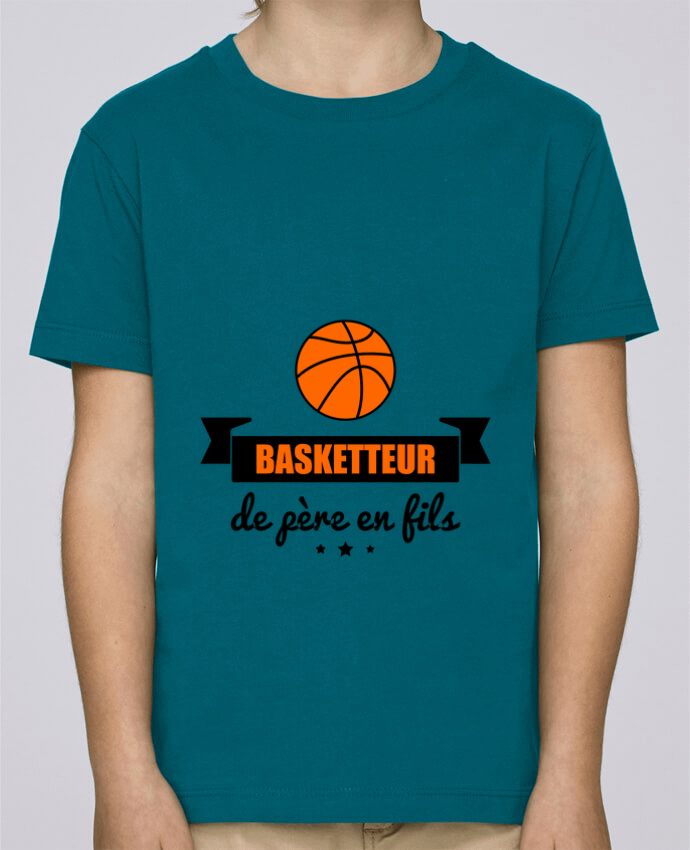 T-shirt garçon Basketteur de père en fils, cadeau basket par Benichan