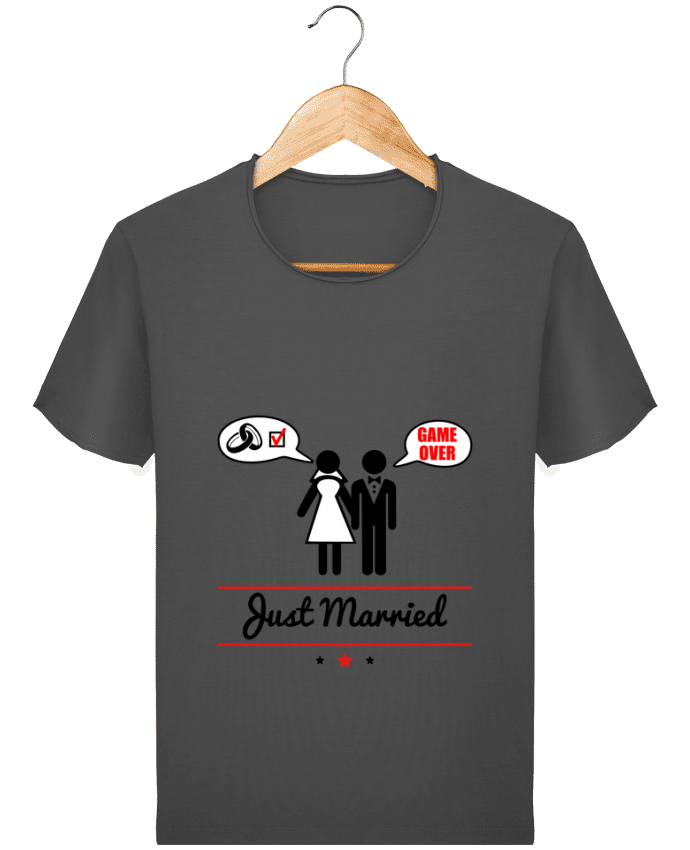  T-shirt Homme vintage Just married, juste mariés par Benichan