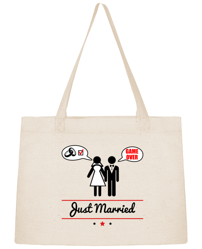 Shopping tote bag Stanley Stella Just married, juste mariés by Benichan