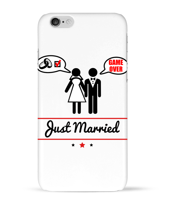 Case 3D iPhone 6 Just married, juste mariés by Benichan