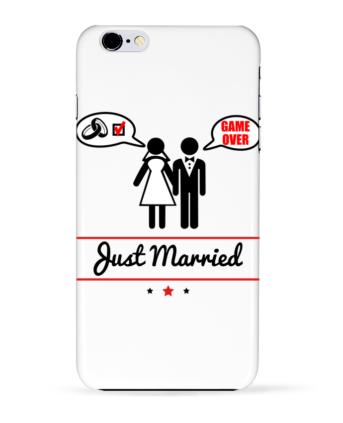 Case 3D iPhone 6+ Just married, juste mariés de Benichan