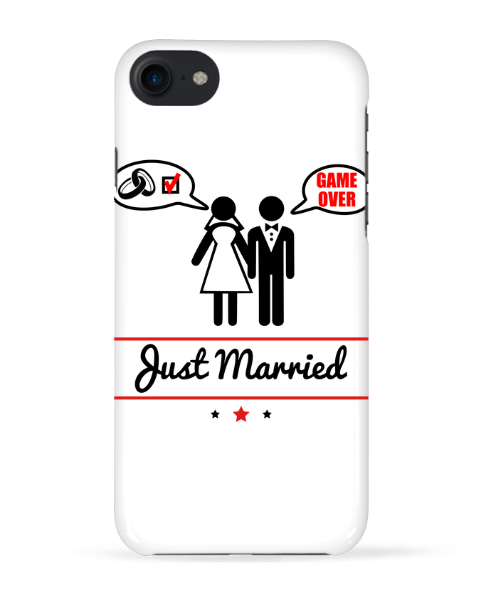 Case 3D iPhone 7 Just married, juste mariés de Benichan