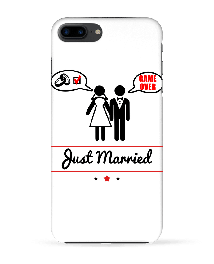 Case 3D iPhone 7+ Just married, juste mariés by Benichan